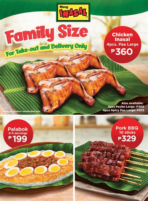 Family Size Meals Now Available at Mang Inasal - Bob Reyes Online