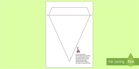 Paper Bunting| Blank Bunting Template - Foundation Phase