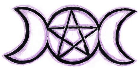 Wiccan Triple Moon Goddess Symbol with Pentagram - Paganism fã Art (43258562) - fanpop - Page 10