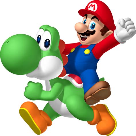 Mario Montando Yoshi PNG transparente - StickPNG