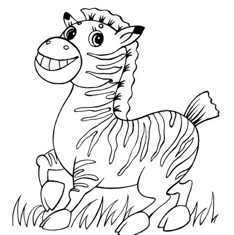 Zebra Coloring Pages - Free Printable Coloring Pages for Kids