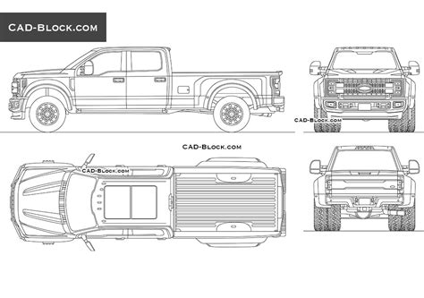 Ford F-450 Super Duty AutoCAD block