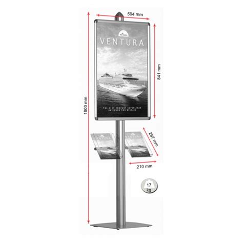 A1 Retail Poster Display Single Sided, complete with 2 A4 acrylic ...