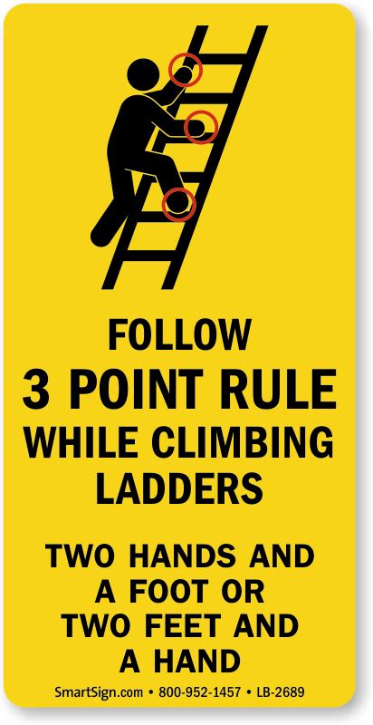 Ladder Safety and Warning Labels | Affordable yet durable