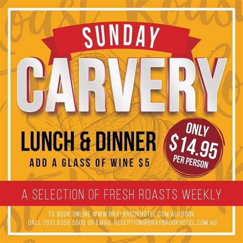 Braybrook Hotel - Introducing our new Sunday Carvery...