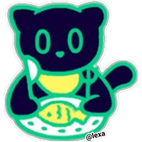 Sticker Maker - ⚫D A R K cat 🐱