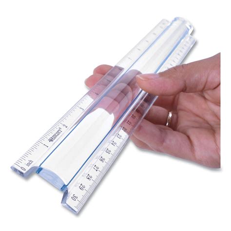 Westcott® 12" Magnifying Ruler, Standard/Metric, Plastic, Clear | Cavalier Inc.