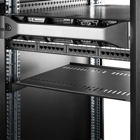 1U Vented Server Rack Cabinet Shelf 16in - Rack Shelves | Server Rack Accessories | Australia