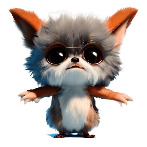 Fluffy Cute Gizmo from Gremlins Movie · Creative Fabrica