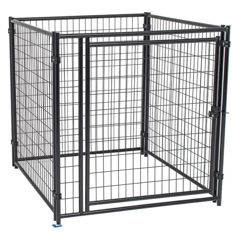 Lucky Dog 4 ft. H x 4 ft. L Modular Welded Wire Kennel Kit CL 61450 - The Home Depot | Kennel ...