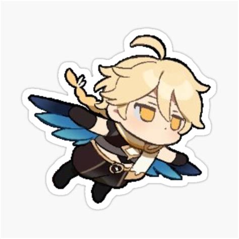 "Aether Genshin Impact Chibi" Sticker for Sale by milkqtea | Redbubble