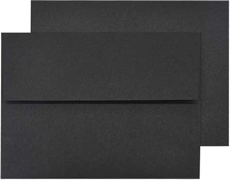 Amazon.com : A7 Black Invitation 5x7 Envelopes - Self Seal, Square Flap,Perfect for 5x7 Cards ...