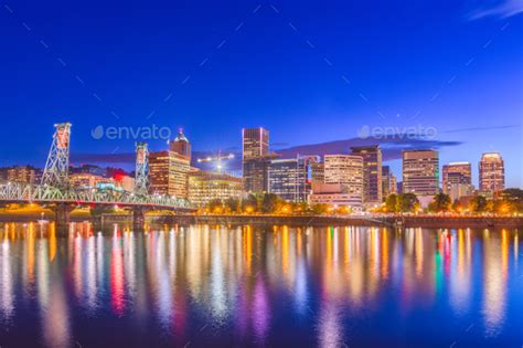 Portland, Oregon, USA Skyline Stock Photo by SeanPavone | PhotoDune