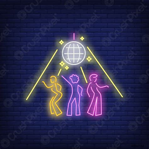 Night club neon sign - stock vector | Crushpixel