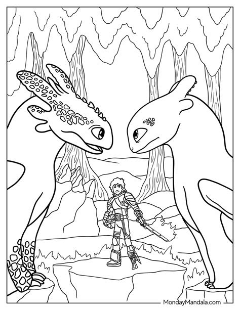 How To Train Your Dragon Night Fury Coloring Pages