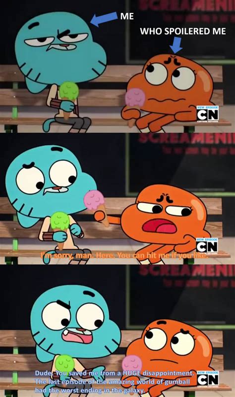 I've been spoilered about gumball series ending by coldeye125 on DeviantArt