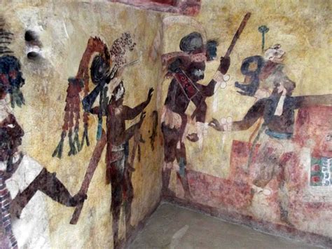 Ancient Mayan Mural Paintings