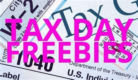 Tax Day Freebies - Williamson Source