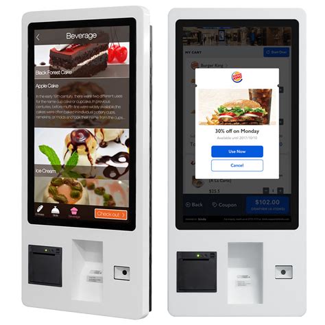 NFC Card Reader 21.5 23.6 27 32 Inch Touchscreen Restaurant Burger King ...