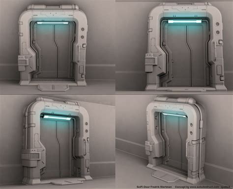 Scifi Interior, Spaceship Interior, Futuristic Interior, Blender 3d, Scifi Door, Sci Fi Wall ...