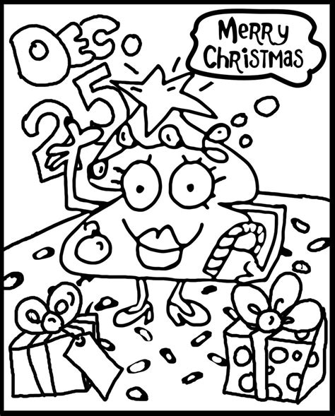 Fun Merry Christmas Tree Coloring Page | I drew this happy p… | Flickr