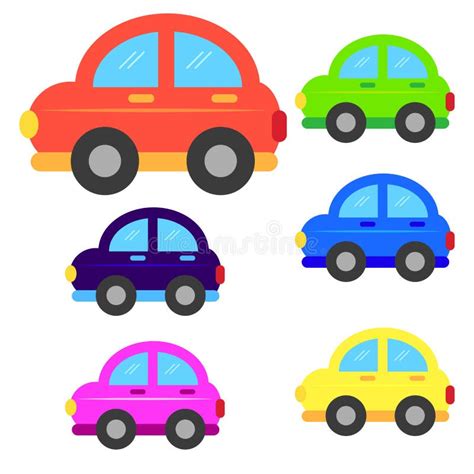 Car Cartoon or Car Clipart Cartoon Isolated on White Background Stock Vector - Illustration of ...