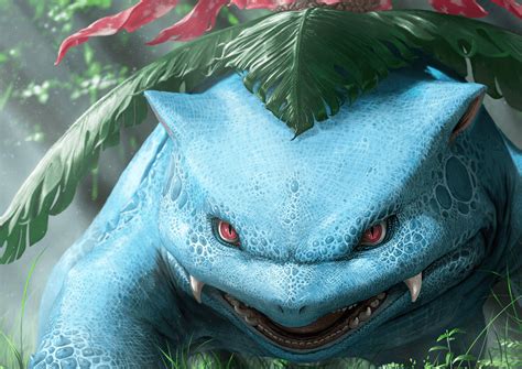 Download Venusaur As Realistic Reptilian Wallpaper | Wallpapers.com