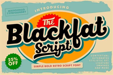 Black Fat Script font free download • AllBestFonts.com