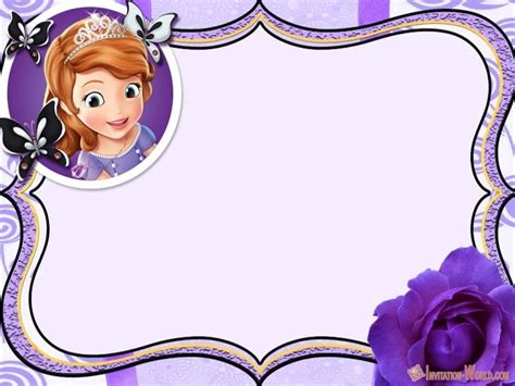 Sofia the First Free Online Invitation Templates - Invitation World