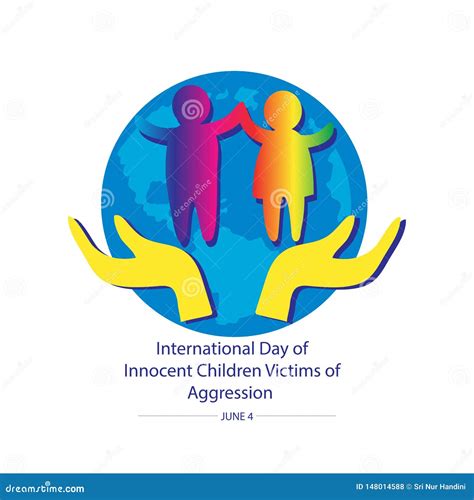 International Day of Innocent Children Victims of Aggression Stock Illustration - Illustration ...