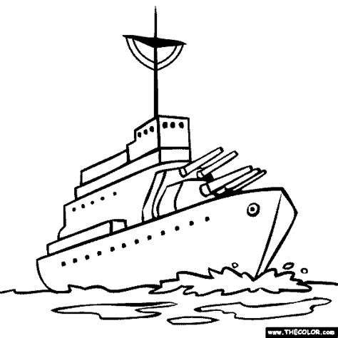 Battleship Clipart Black And White