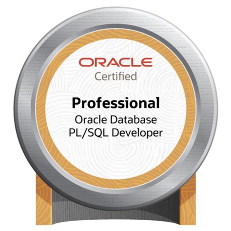 Oracle Database PL/SQL Developer Certified Professional - Credly