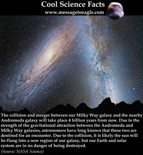 Collision Between The Milky Way And Andromeda Galaxy | MessageToEagle.com