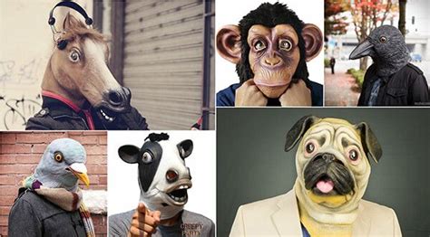 10 Creepy and Hilarious Animal Masks - Design Swan | Animal masks ...