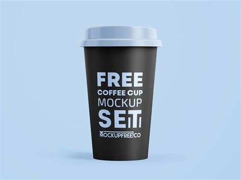 Free Coffee Paper Cups Mockup (PSD)