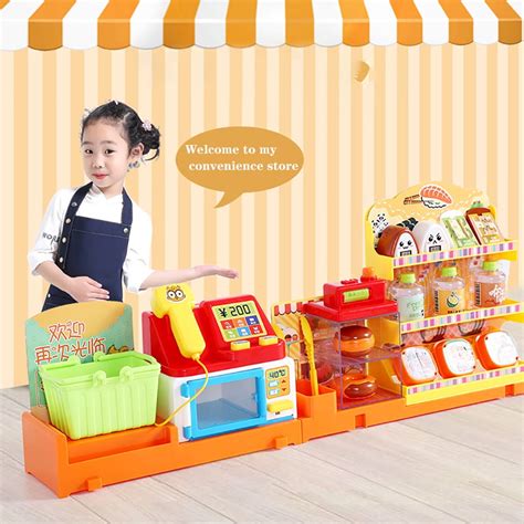 Kids Supermarket Shopping Pretend Play Toys Set, Suitable for ...