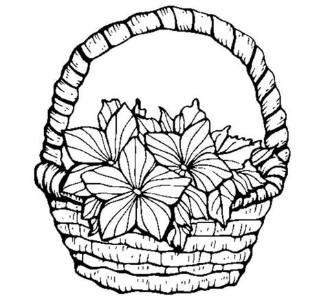 Free Drawing Of Basket Of Flowers, Download Free Drawing Of Basket Of Flowers png images, Free ...