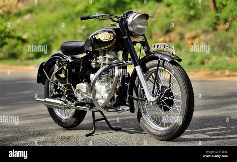 Royal Enfield bullet G2 350 cc 1960 vintage motorcycle Stock Photo - Alamy