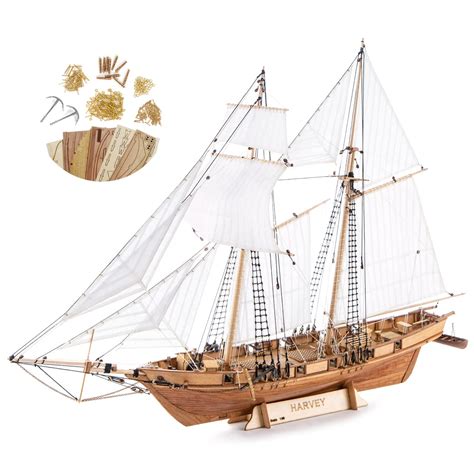 Buy GAWEGM Wooden Ship Model Building Kits for Adults - 1/96 Scale ...