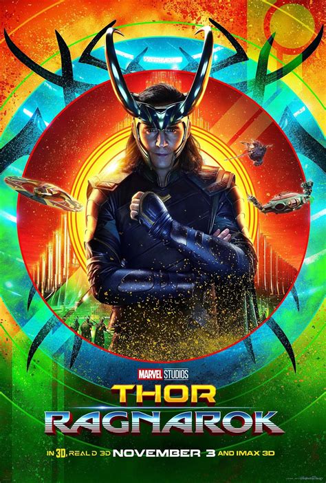 Thor: Ragnarok Loki movie poster Tom Hiddleston New Marvel | Etsy