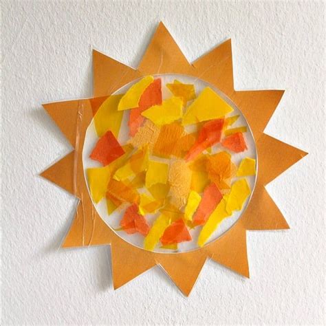 Sunshine sun catcher easy solstice craft - with sun template printable - NurtureStore | Sun ...