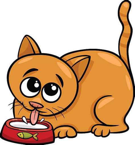 Royalty Free Cat Drinking Milk Clip Art, Vector Images & Illustrations ...