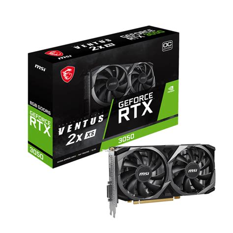 MSI GEFORCE RTX 3050 VENTUS 2X XS 8G OC GRAPHICS CARD - Nexcom Computers