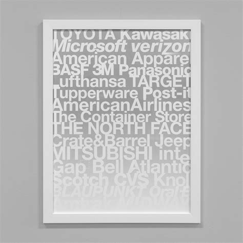 Helvetica Logos Poster on Behance