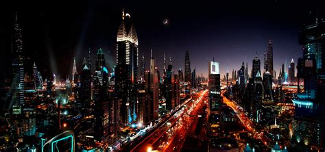 Dubai Night Wallpaper - WallpaperSafari