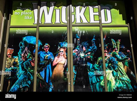 Wicked the musical poster. Los Angeles. CA Stock Photo - Alamy