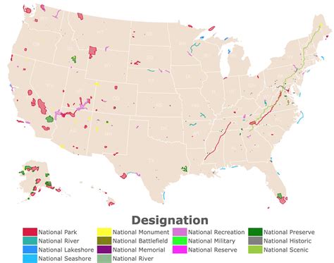 Map of U.S. National Parks