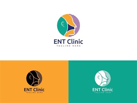 Ear Nose Throat Clinic Logo Vector Template 3371854 Vector Art at Vecteezy