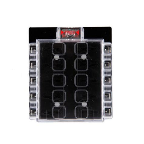 10 way fuse box block fuse holder box car vehicle circuit automotive blade Sale - Banggood.com