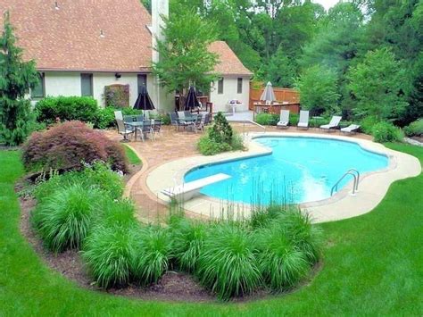 Backyard Inground Pool Landscaping Ideas | Inground pool landscaping, Pool landscape design ...